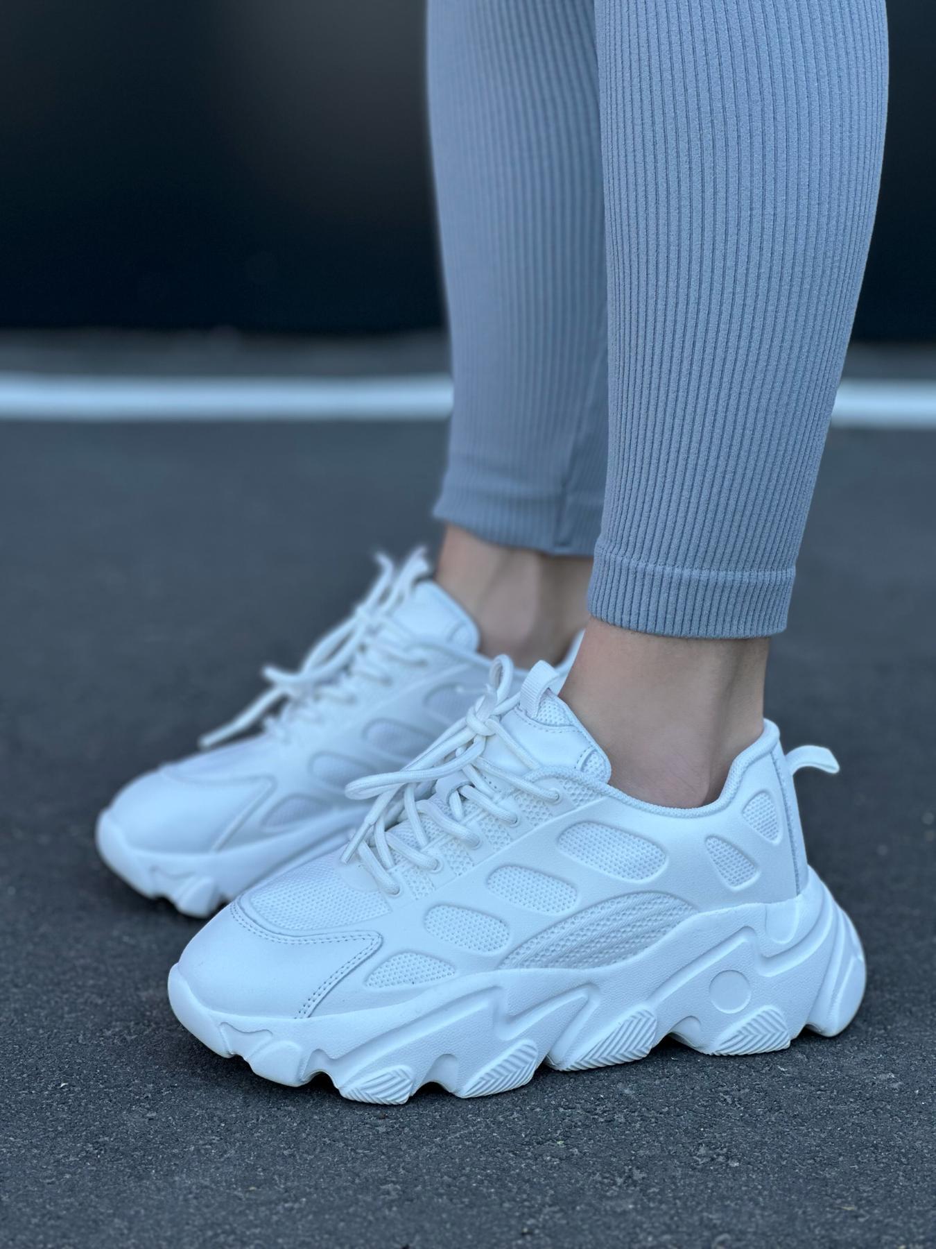 Кроссовки женские натуральная кожа/текстиль р. 37 Белый (9546394) - фото 4 Кроссовки женские натуральная кожа/текстиль р. 37 Белый (9546394) - фото 4