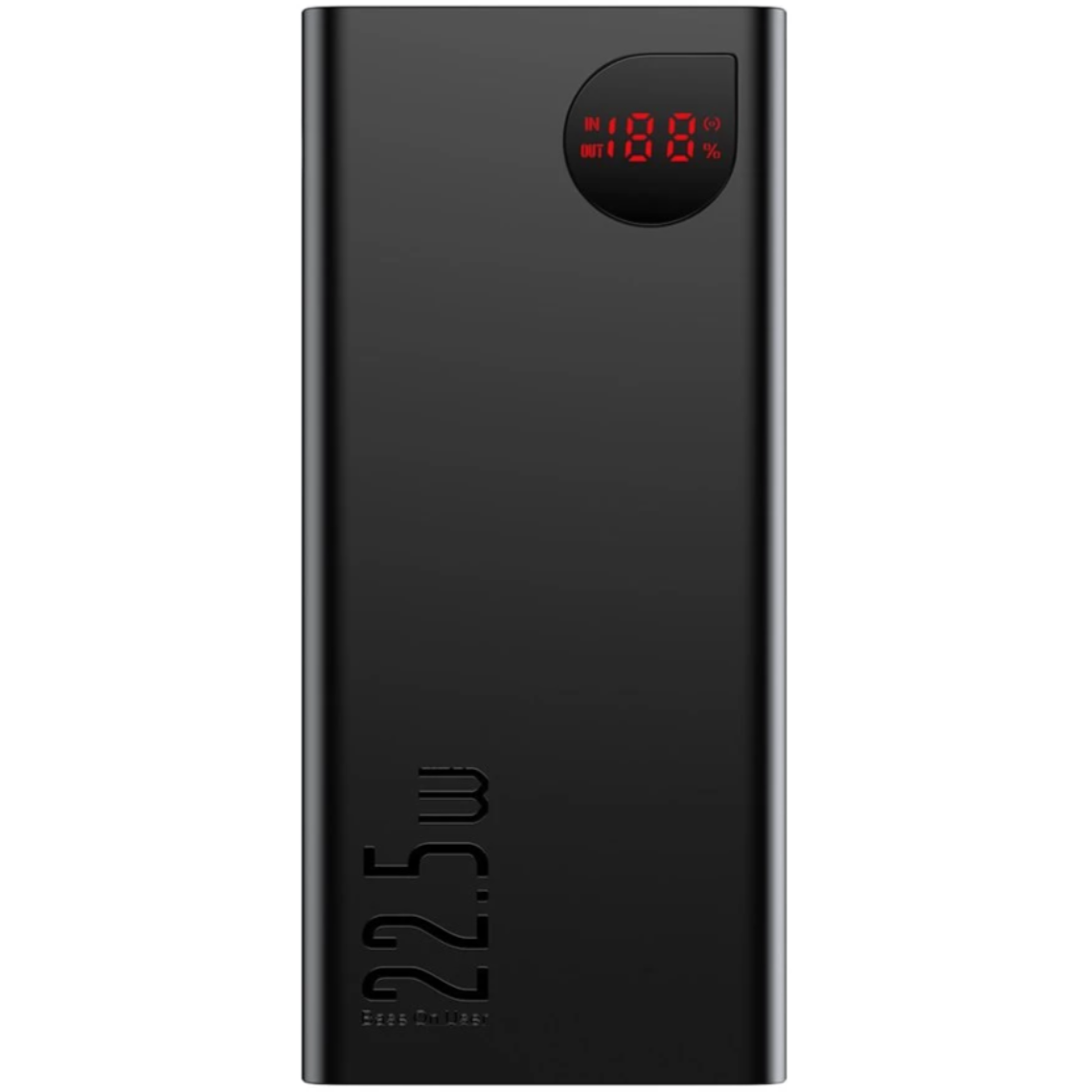 Внешний аккумулятор Baseus Adaman Metal Digital Display 22,5W QC3,0 PD3,0 20000 mAh Black