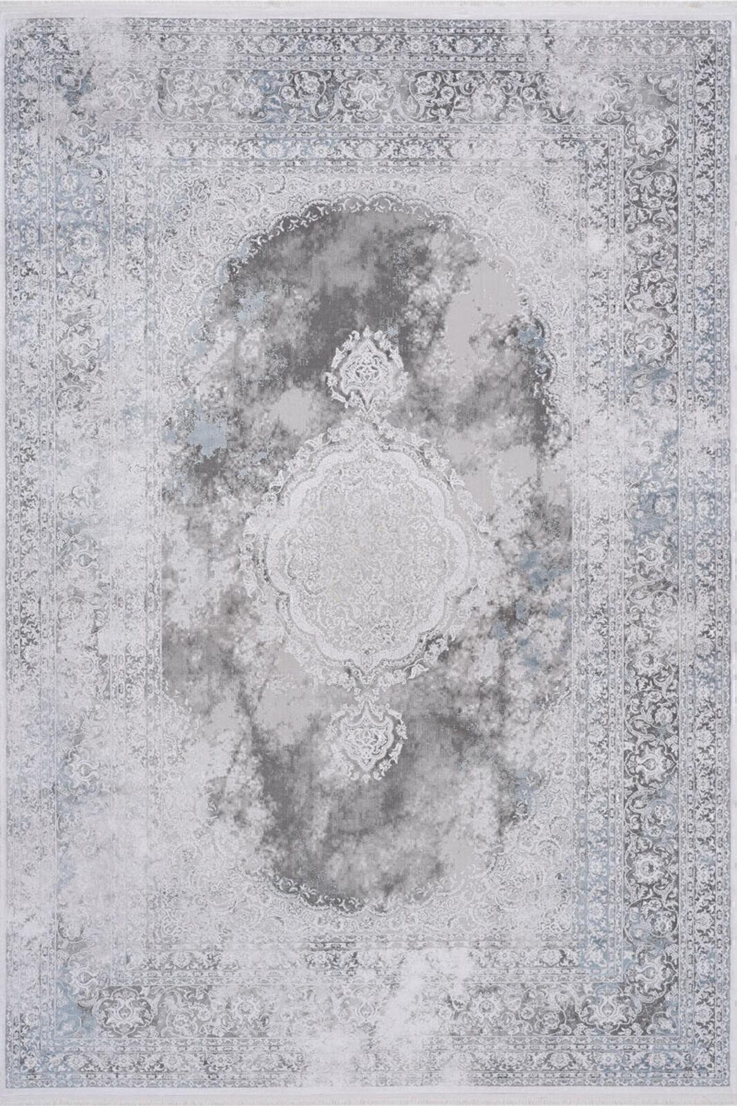 Ковер Motto Tt00B 3х4 м Grey/Light Blue (5102-41)