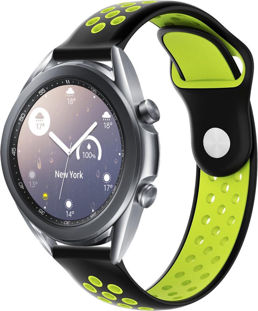 Ремешок Sport для Galaxy Watch 3 41 мм Black Green (23034-4A)