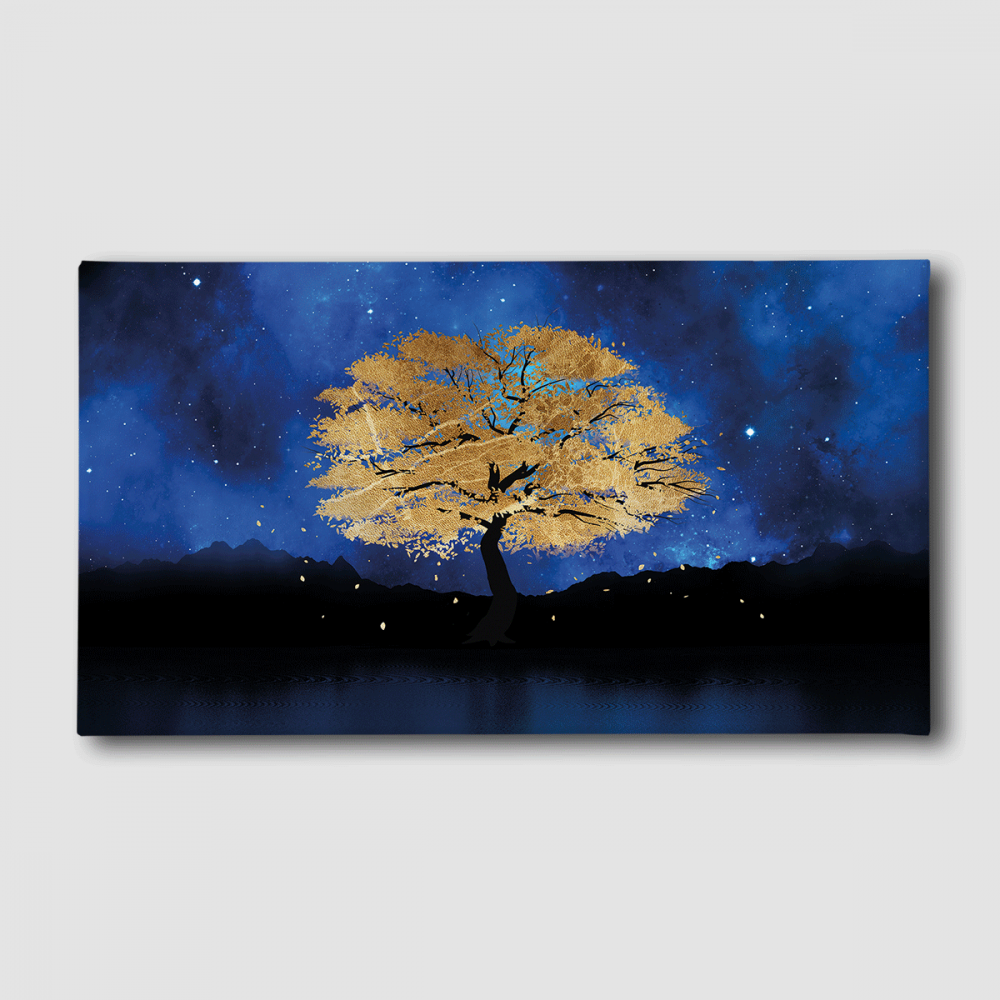 Картина Malevich Store Золотое дерево 50x100 см (K0010)