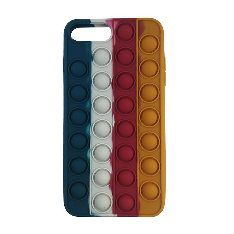 Чехол Pop it Silicon case iPhone 6/7/8 Plus  Blue+White+Red (29caa1-4053)