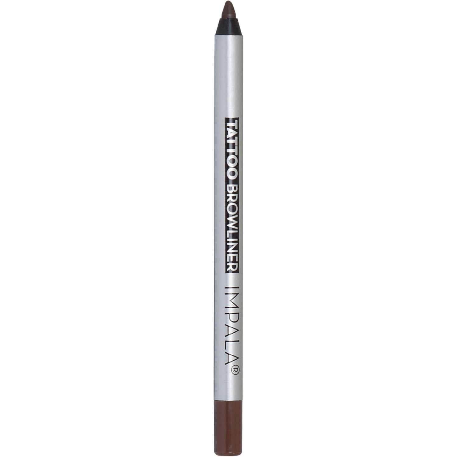Карандаш для бровей гелевой Impala Tattoo Gel Eyebrow Pencil водостойкий не размазывается Chocolate Brown №52 (30947)