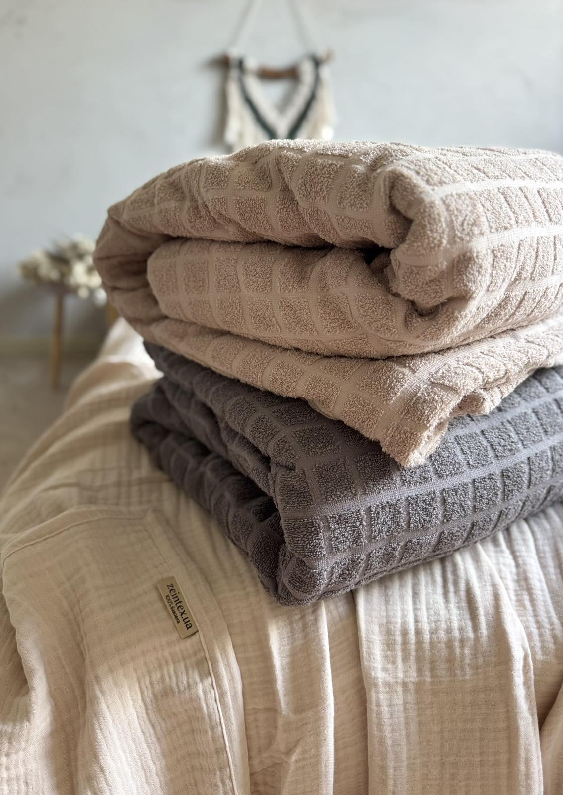 Простынь-покрывало махровое PALERMO 120х200 см Капучино - фото 3 Простынь-покрывало махровое PALERMO 120х200 см Капучино - фото 3