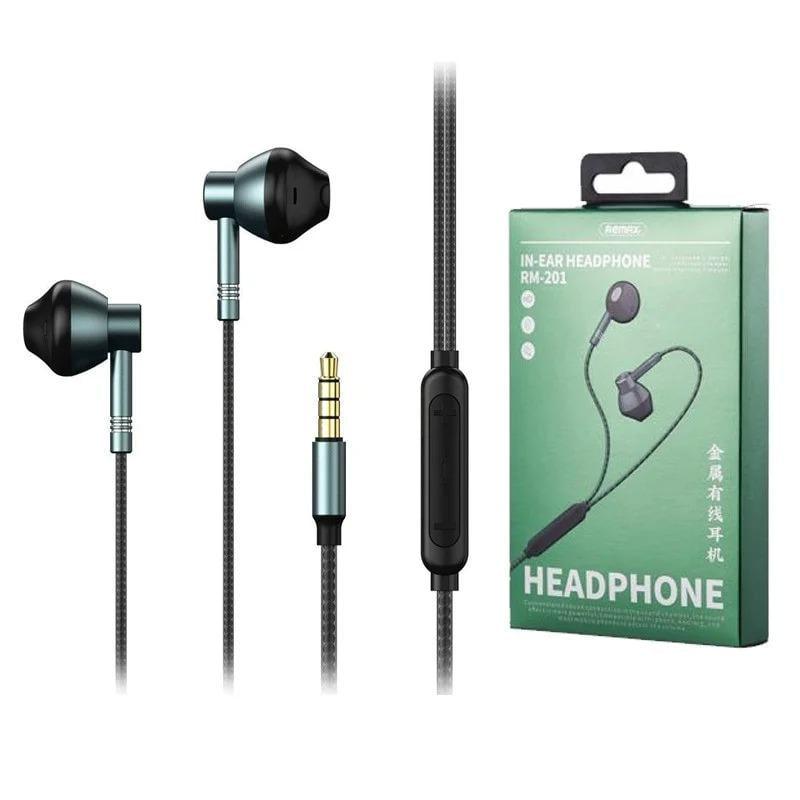 Навушники з підтримкою REMAX RM-202 In-Ear Stereo Чорний (25843 / 10opti)
