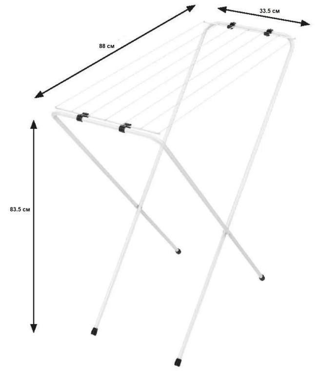 Сушарка для білизни підлогова Casa Si Eco 6 White (CS96014X16) - фото 2