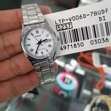Наручний годинник жіночий Casio LTP-V006D-7BUDF d 25 мм Cрібний/Білий (2458965419) - фото 2 Наручний годинник жіночий Casio LTP-V006D-7BUDF d 25 мм Cрібний/Білий (2458965419) - фото 2