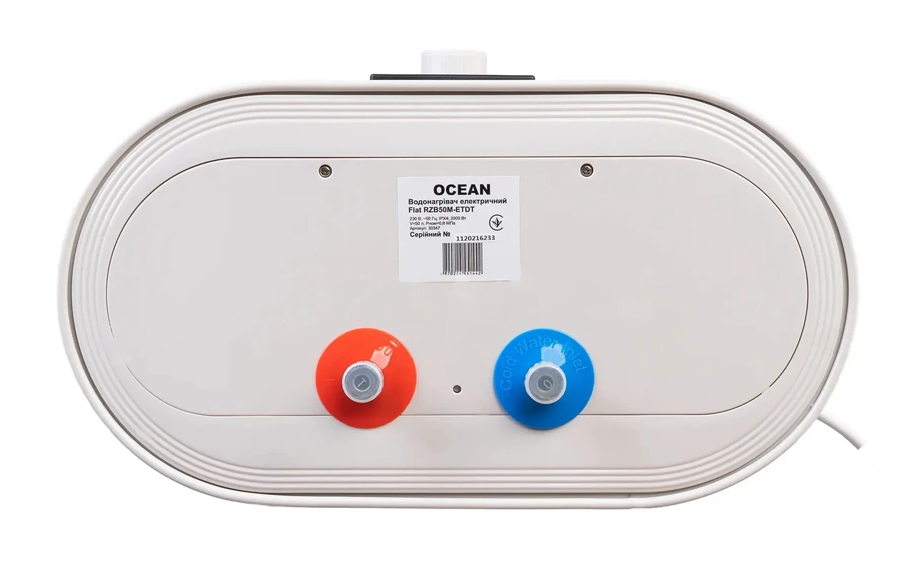 Бойлер Ocean FLAT DIGITAL 80 л 2,0 КВт эмалированный бак сухой ТЭН - фото 6