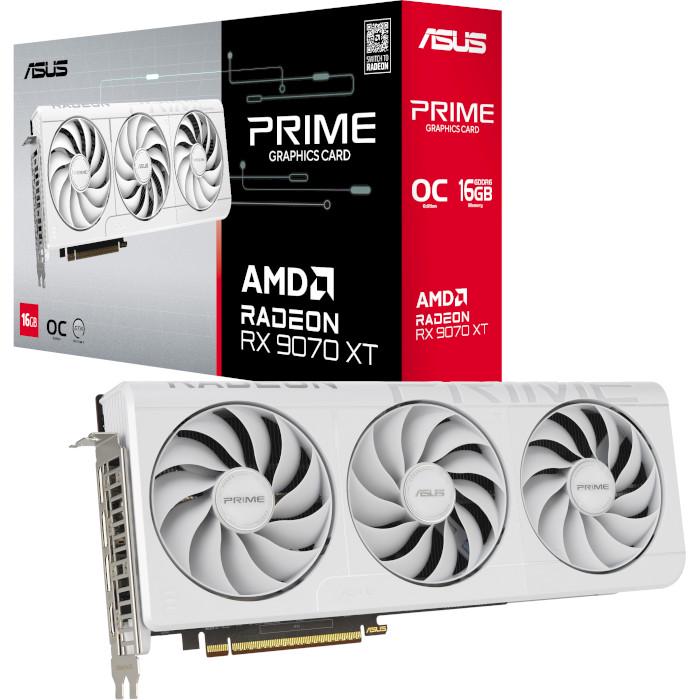 Видеокарта Asus AMD Radeon RX 9070 XT PRIME OC 16 Гб 20000 MHz White (PRIME-RX9070XT-O16G-WHITE) - фото 5 Видеокарта Asus AMD Radeon RX 9070 XT PRIME OC 16 Гб 20000 MHz White (PRIME-RX9070XT-O16G-WHITE) - фото 5