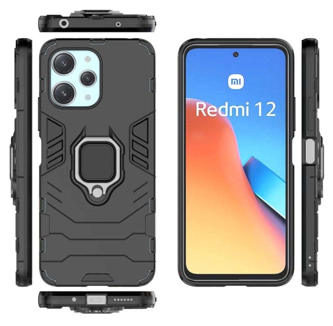 Чехол бампер Primolux Ring Armor для Xiaomi Redmi 12 / Redmi Note 12R / Poco M6 Pro 5G - Black - фото 2 Чехол бампер Primolux Ring Armor для Xiaomi Redmi 12 / Redmi Note 12R / Poco M6 Pro 5G - Black - фото 2