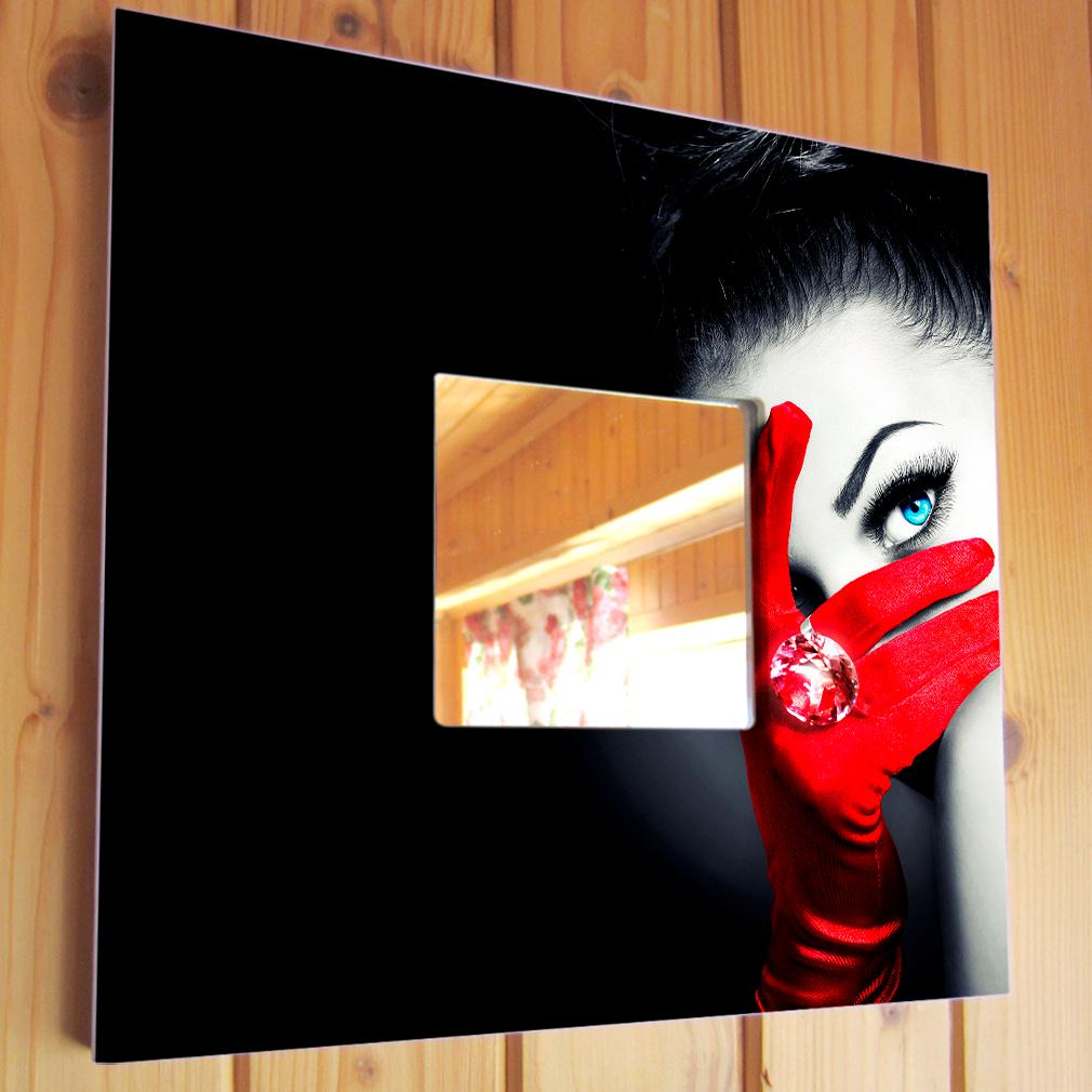 Зеркало декоративное Роковая красавица 260х260 мм (M00661)