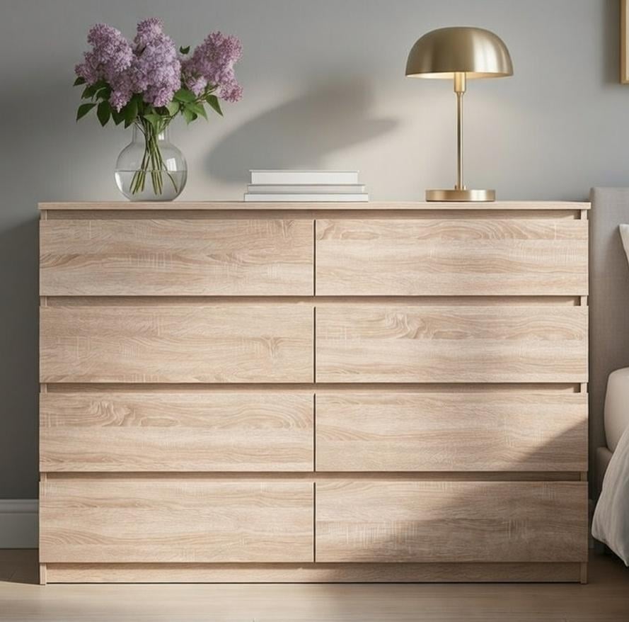 Комод современный Мастер Форм Брайт 1300х376х950 мм Дуб сонома (20112)