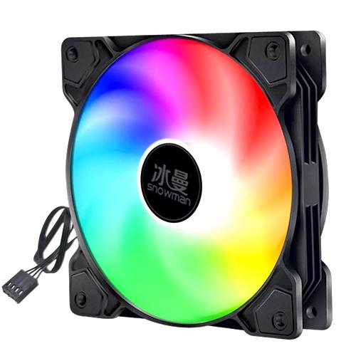 Вентилятор для корпуса Snowman 120 мм 4 pin с RGB подсветкой (F120)