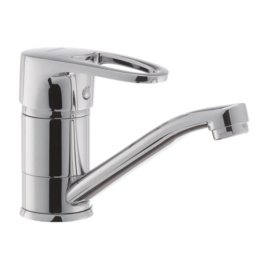 Змішувач для умивальника одноважільний Haiba Ceba 555 Chrome (HB0035)