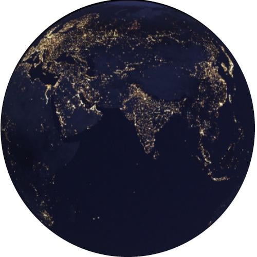 Пазл Ночная Земля 1000 деталей D 67,5 см (1771871128)