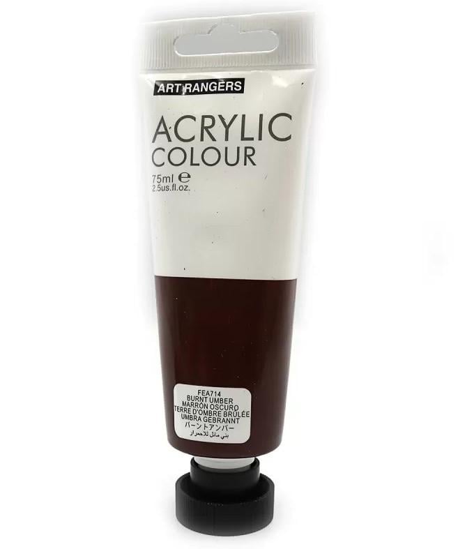 Краска акриловая ART RANGER 75 мл Burnt Umber