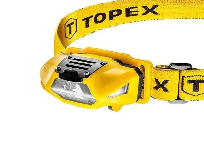 Ліхтар налобний TOPEX 94W390 на батарейках AA x 1,70 лм 4 функції освітлення 46 г (iz16632) - фото 2 Ліхтар налобний TOPEX 94W390 на батарейках AA x 1,70 лм 4 функції освітлення 46 г (iz16632) - фото 2