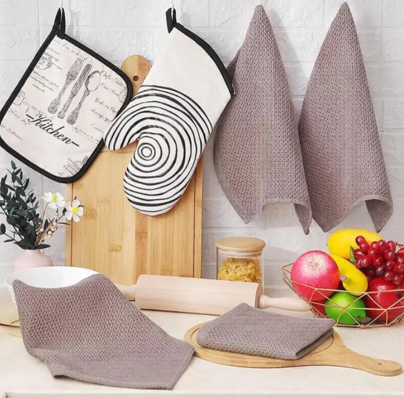 Набір кухонних рушників Organic Premium 4в1 100% бавовна 74х34 см Капучино (NRK4in1Mokko) - фото 6 Набір кухонних рушників Organic Premium 4в1 100% бавовна 74х34 см Капучино (NRK4in1Mokko) - фото 6