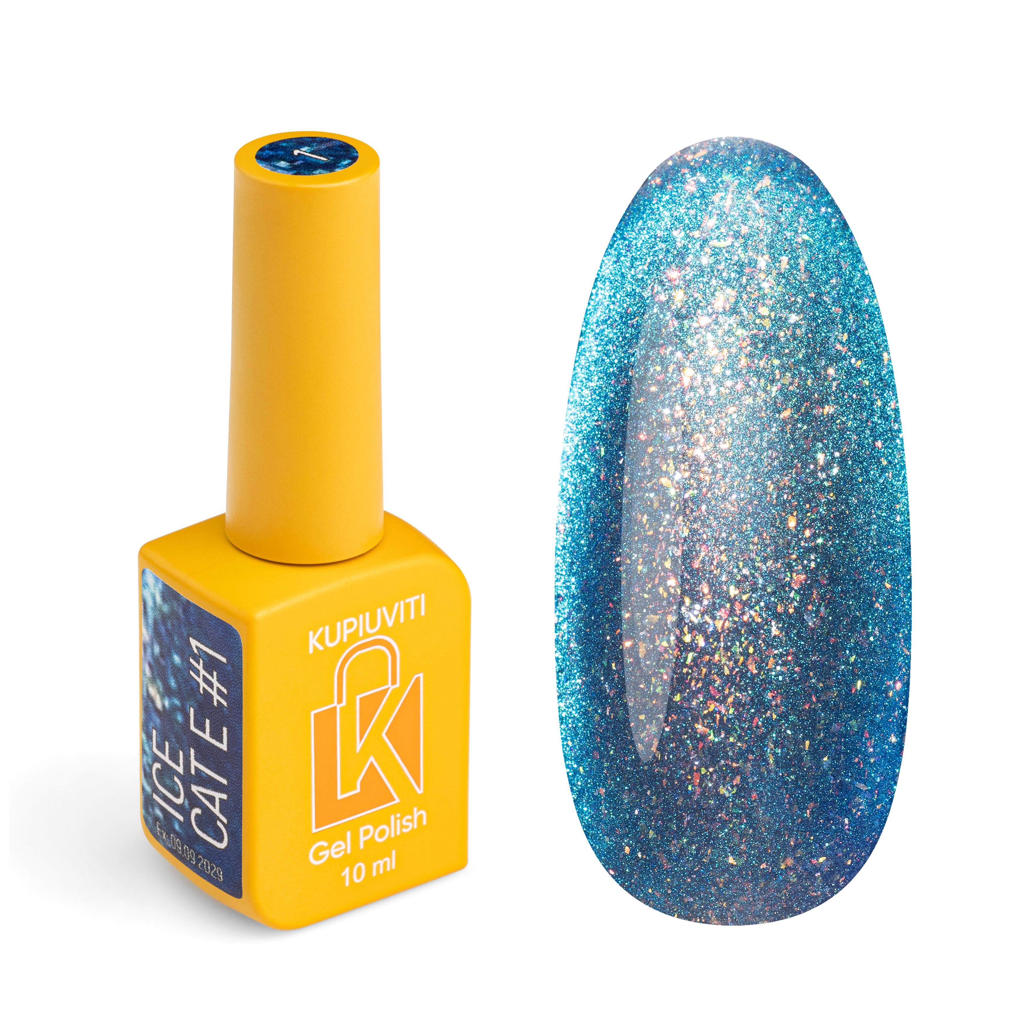 Гель-лак магнитный Kupiuviti Ice Cat Eye №001 10 мл Гель-лак магнитный Kupiuviti Ice Cat Eye №001 10 мл