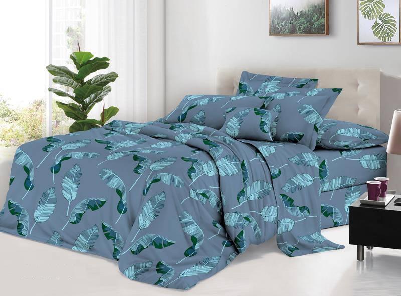 Комплект постельного белья Перо двуспальное бязь 180x210 см Синий (mc1876007)