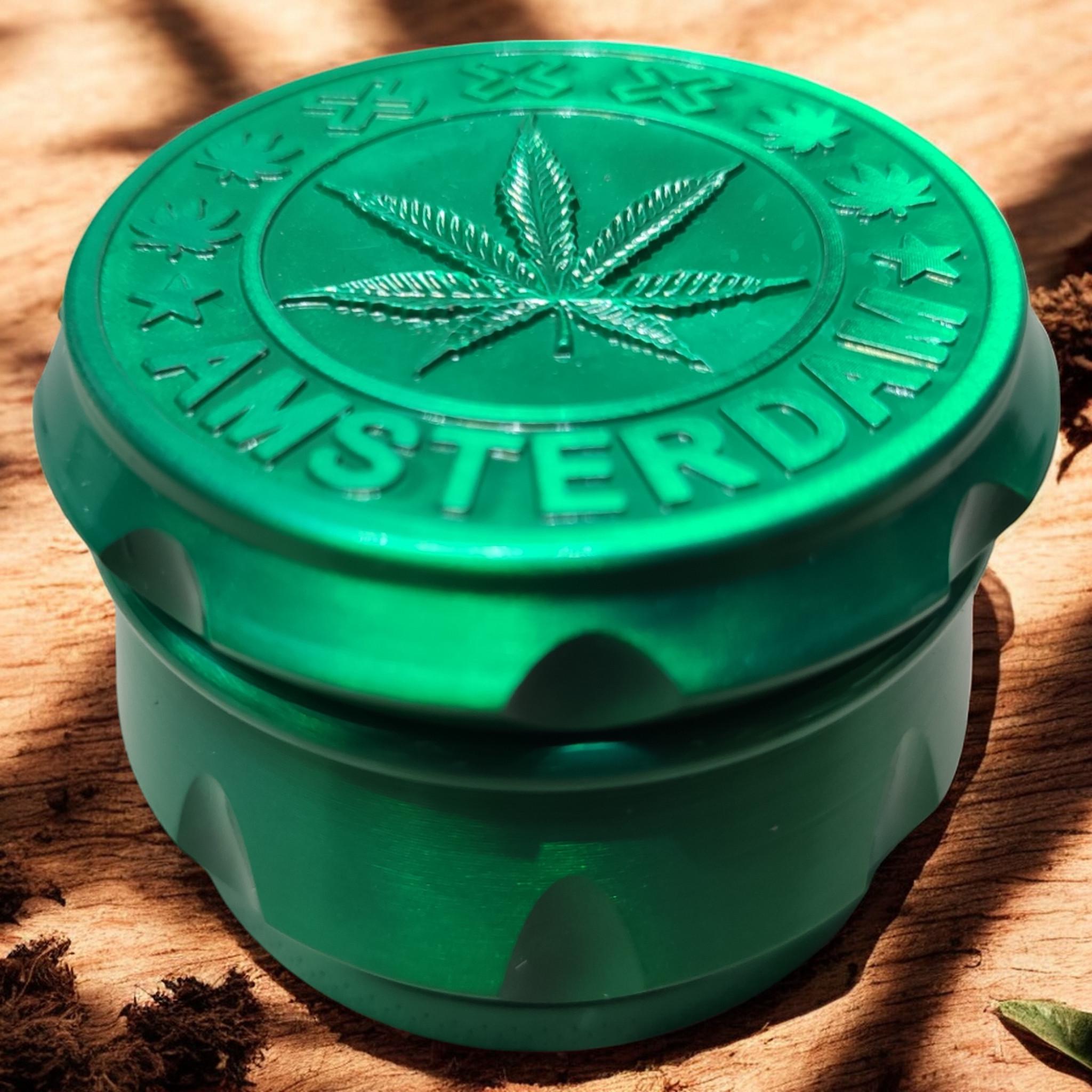 Гриндер для измельчения табака D&K Grinder Cannabis Green