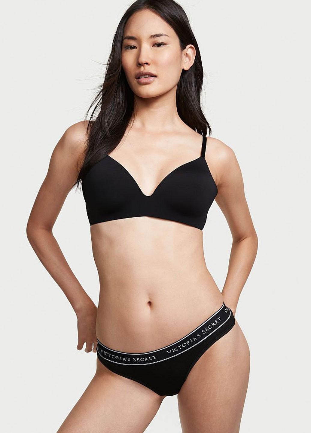 Женские трусы Victoria's Secret 1440000817583QB4S S Черный (41421417)