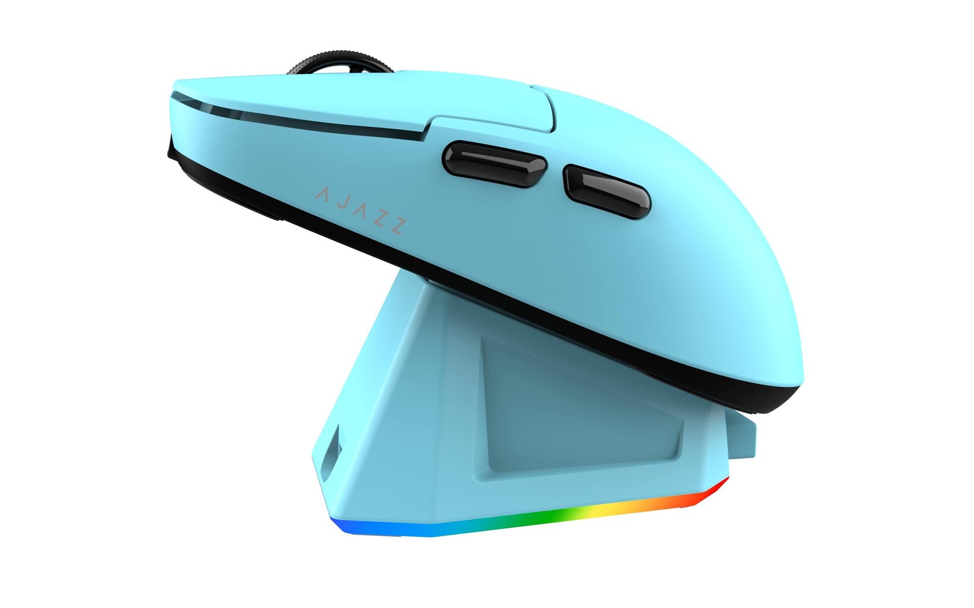 Компьютерная мышка беспроводная игровая Ajazz AJ159P MC Bluetooth/2,4 ГГц с магнитной станцией Blue (AJ159P-MC-Blue)