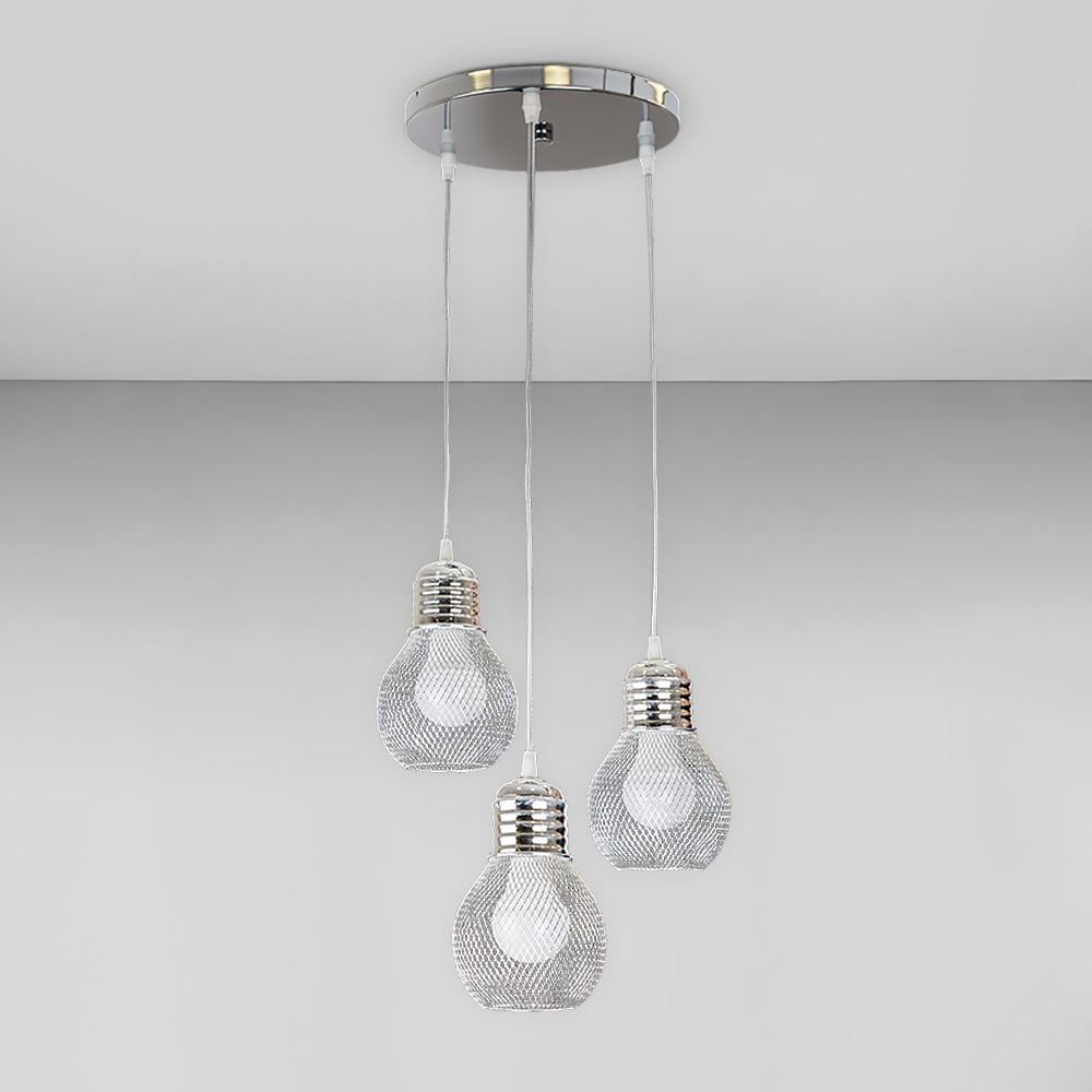 Люстра подвесная лофт Light House LS-18597F-3 CR 240 Хром