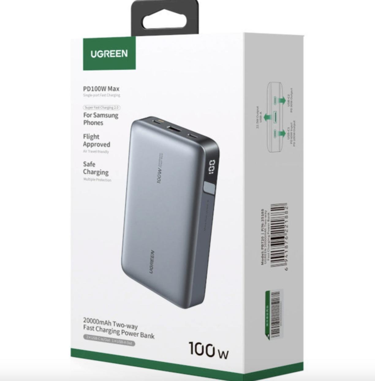 Повербанк UGREEN PB720 20000 mAh 100W (25188) - фото 2