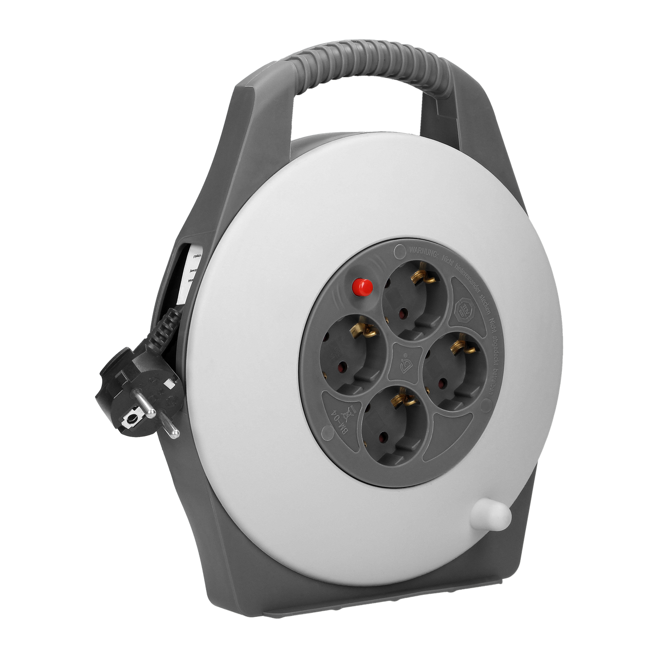 Подовжувач на котушці (переноска) на 4 розетки 10м CR-2(GS)/G VIRONE - фото 3