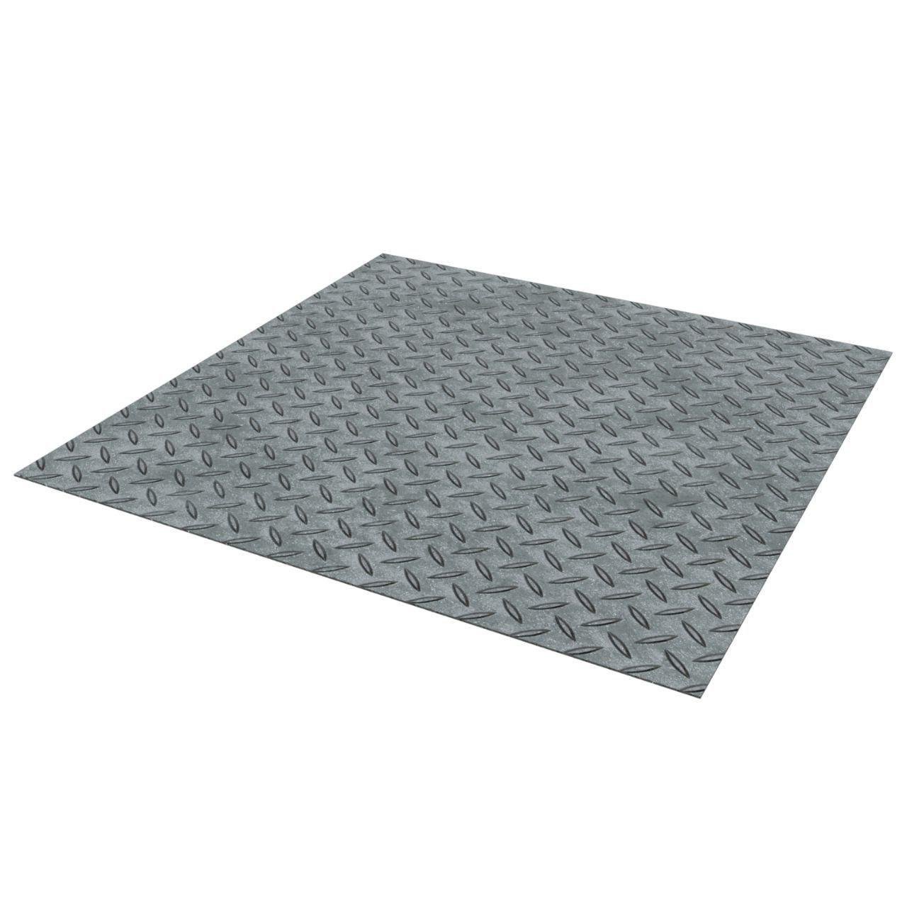 Лист стальной рифленый горячекатаный 1000х1000 толщина 4,0 мм стандарт S235JR г/к 1 шт. (2179767258/К0792)