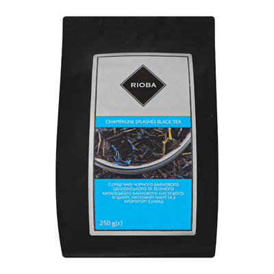 Смесь чая Rioba Брызги шампанского черный и зеленый 250 г (2232846105)