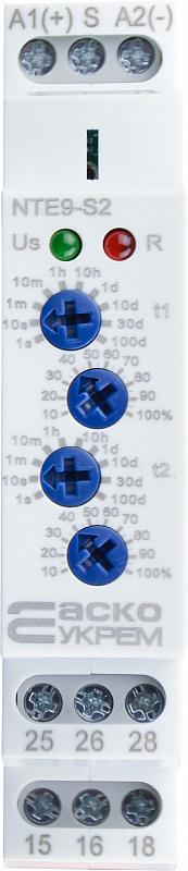 Реле часу Аско NTE9-S2 16А 12-240В AC/DC 1с-100днів (A0010240008) - фото 2