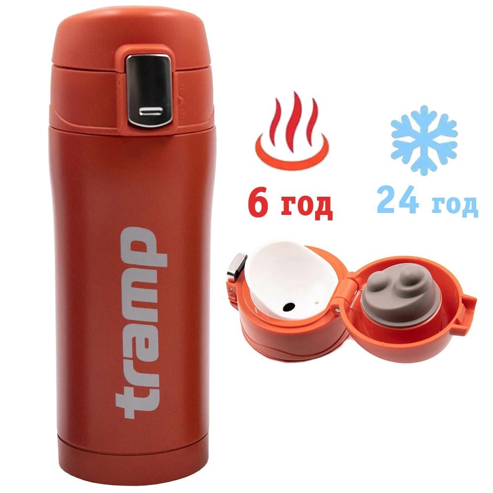 Термос Tramp 0.35 л Помаранчевий (TRC-106-orange) - фото 2 Термос Tramp 0.35 л Помаранчевий (TRC-106-orange) - фото 2