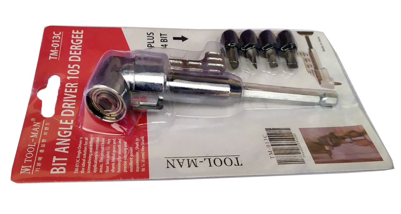 Адаптер кутовий для насадок 1/4" великий (51669)