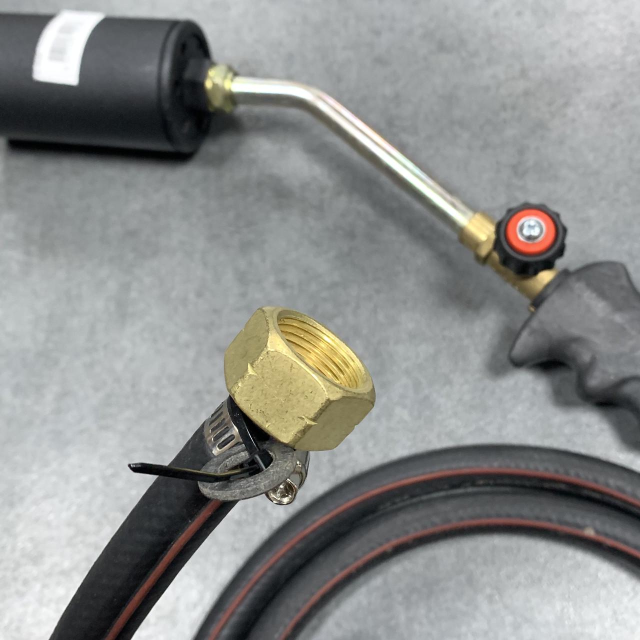 Газовий пальник зі шлангом 5м для смоління 420 мм, сопло Ø57мм х 100мм Nurgaz NG 0600 - фото 3 Газовий пальник зі шлангом 5м для смоління 420 мм, сопло Ø57мм х 100мм Nurgaz NG 0600 - фото 3