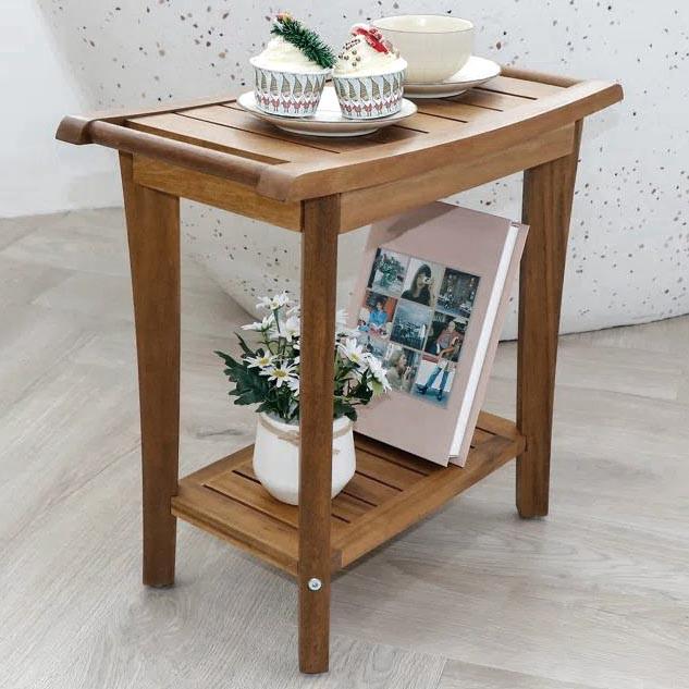 Табурет для ванной из дерева Скантер Корица (ТВН-005933)