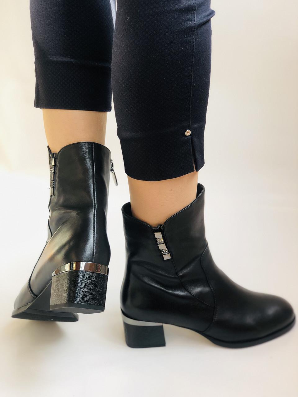 Ботильоны женские осенние Polann р. 39 25.0 см Черный (2279) - фото 3