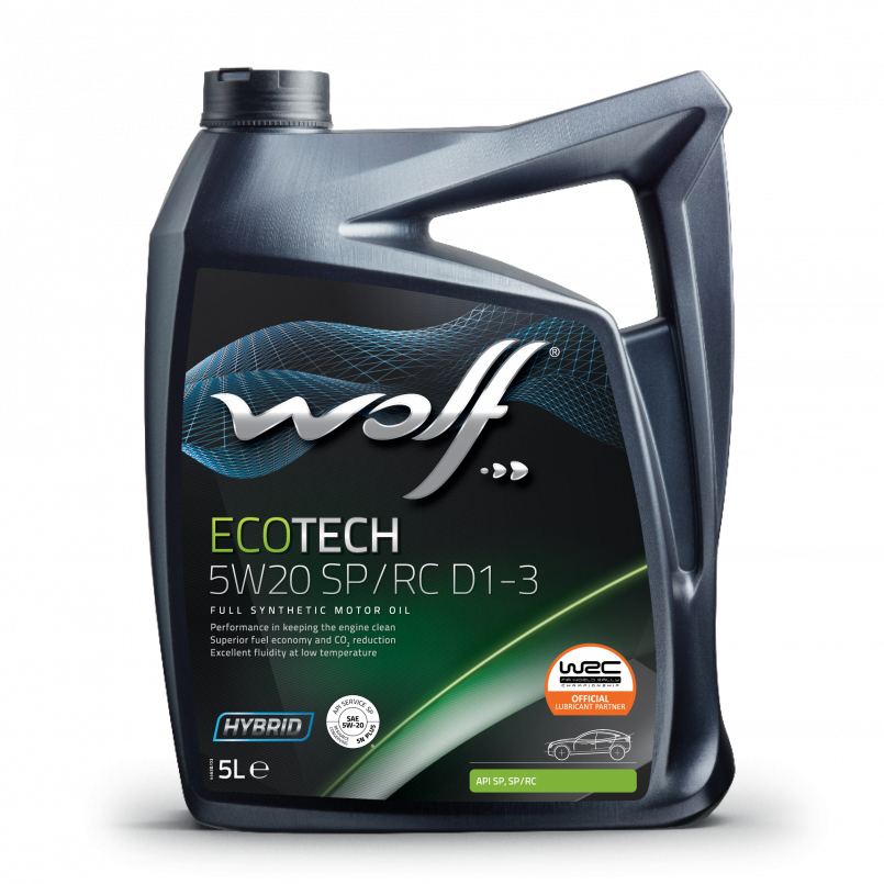 Моторна олива WOLF ECOTECH 5W20 SP/RC D1-3 5 л
