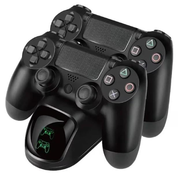 Комплект для геймеров джойстики и зарядное устройство для PS4 V2 Черный (2104618557)