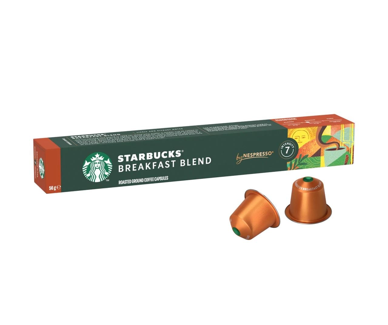 Кофе в капсулах Nespresso STARBUCKS breakfast blend 10 шт. (star20003)