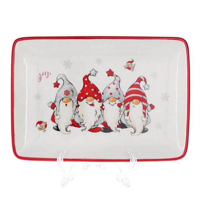 Блюдо керамическое Flora Гномы 25,5 см (32475)