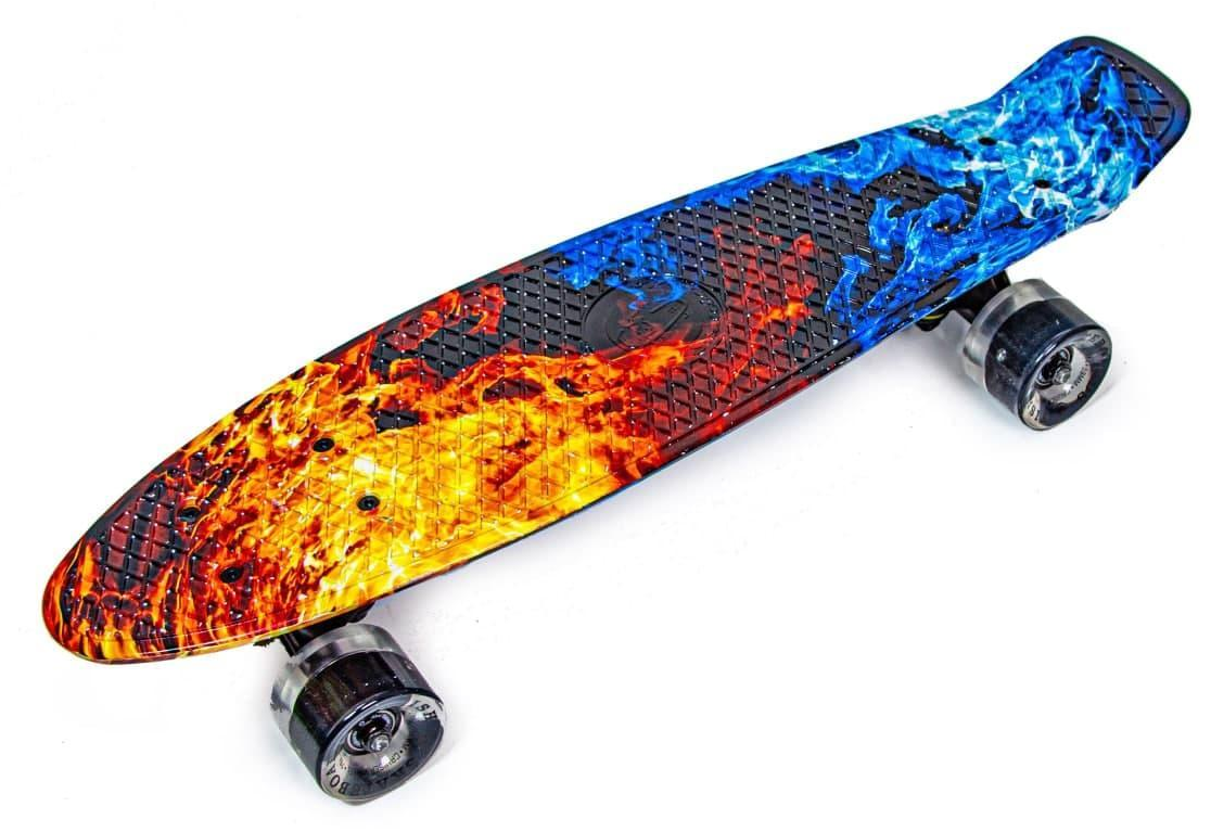 Пенніборд Fish Fire and Ice світлові колеса (2172021598) - фото 1 Пенніборд Fish Fire and Ice світлові колеса (2172021598) - фото 1