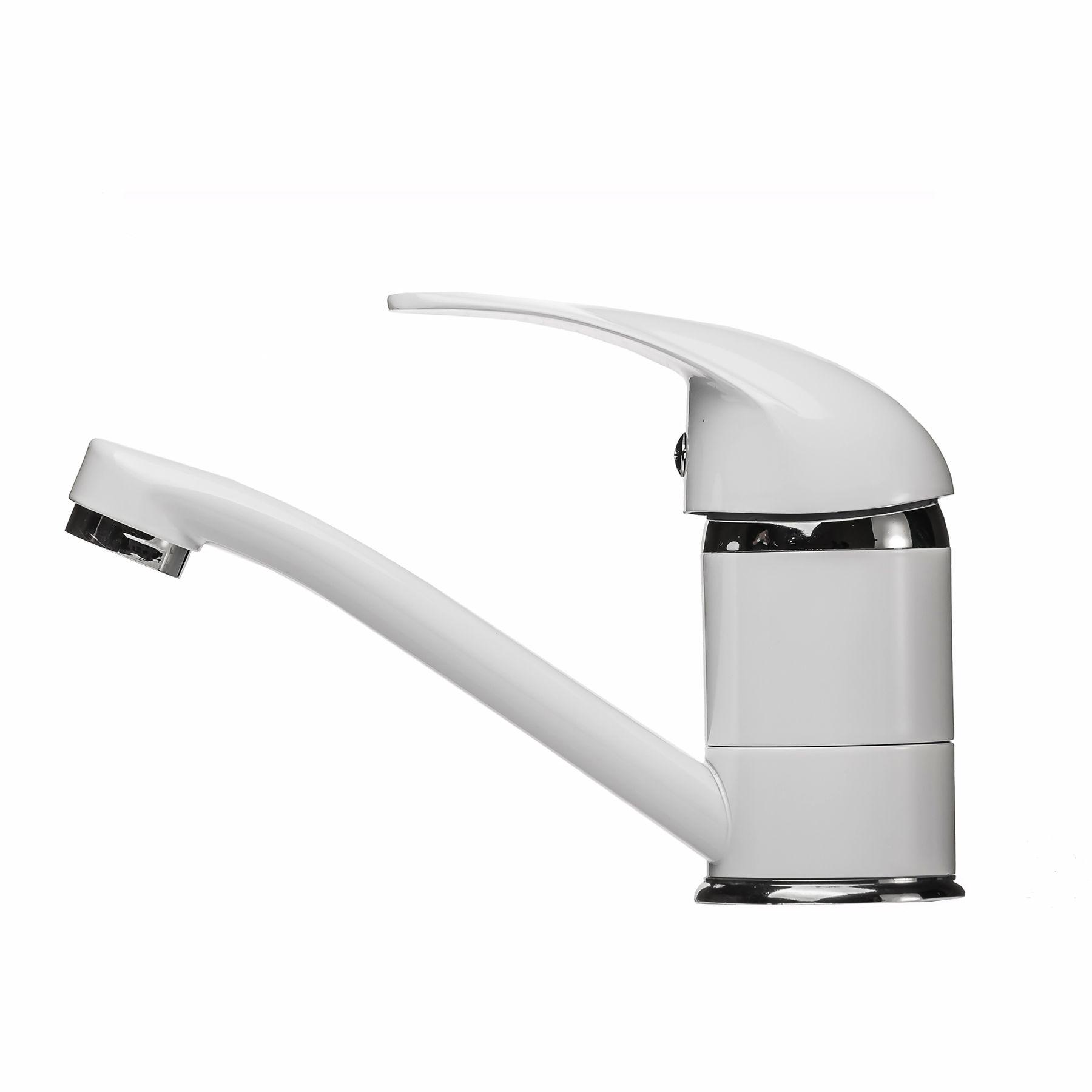 Смеситель для умывальника EcoMix GEZ-WHITE-103M 000011890 однорычажный Белый (108586)