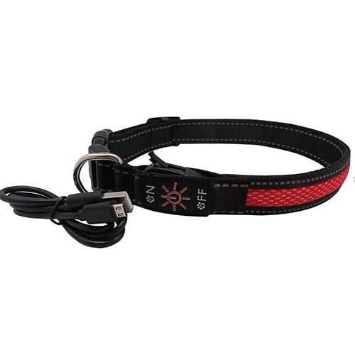 Ошейник LED AnimAll для собак S 2,5/30-40 см Красный