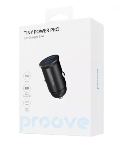 Зарядное устройство в автомобиль Proove Tiny Power Pro 65 Вт Black (13417119) - фото 2