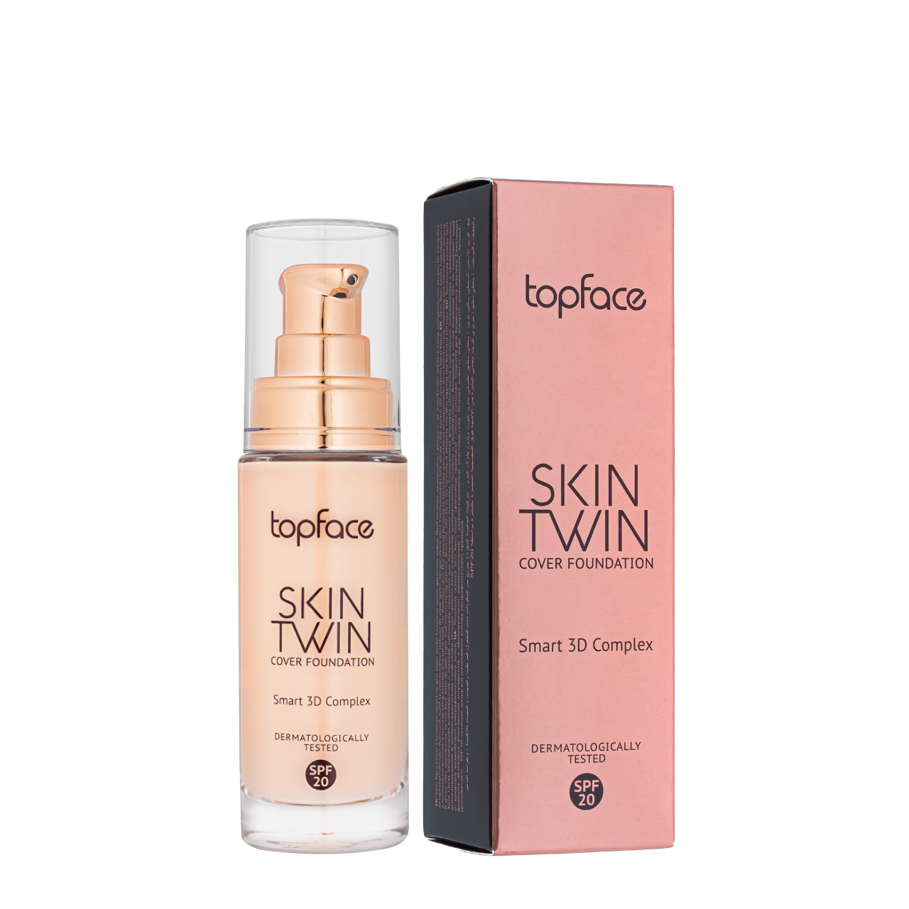 Тональная основа TopFace Skin Twin Cover Foundation SPF20 №02
