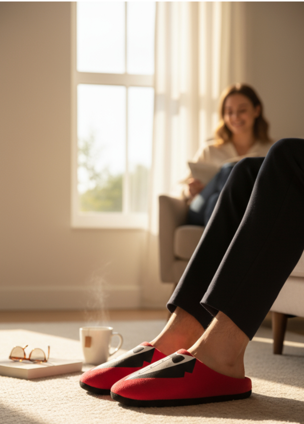 Домашние тапочки мужские TOWNLAND Смокинг р. 42/43 Красный (7878) - фото 4