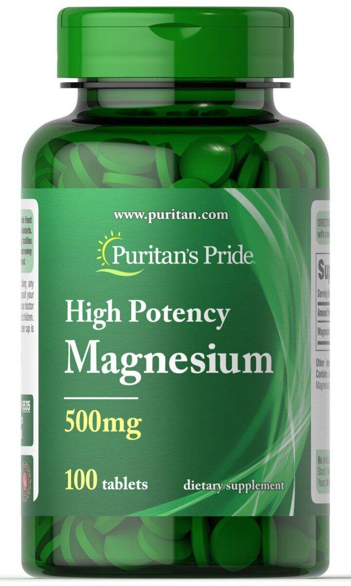 Магній Puritan's Pride Magnesium 500 мг 100 tablets