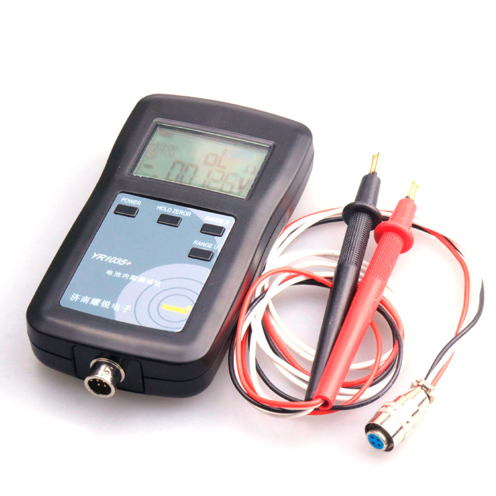 Тестер внутрішнього опору LiIon акумуляторів VOLTRONIC 18650 6В 12В до 200А щупи (YUT_V8509)